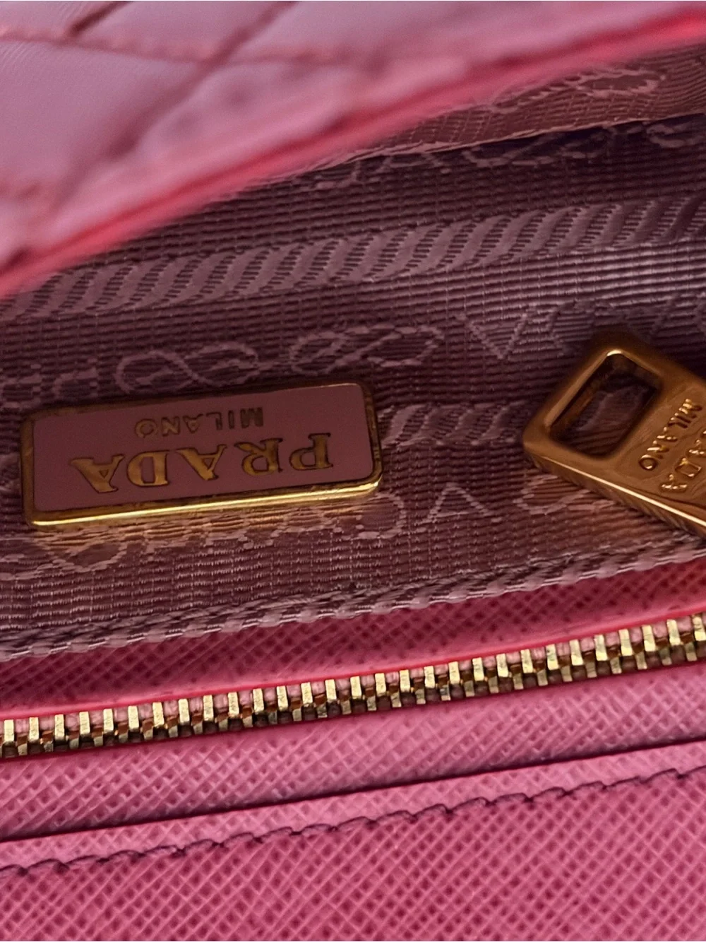 Prada Quilted Crossbody Bag Tessuto Impuntu